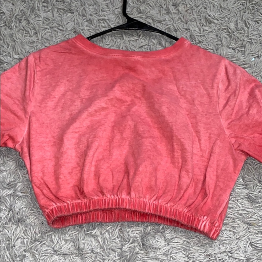 Rue 21 red light washed crop top